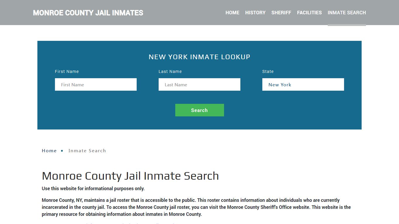 Monroe County, NY Detainee Lookup