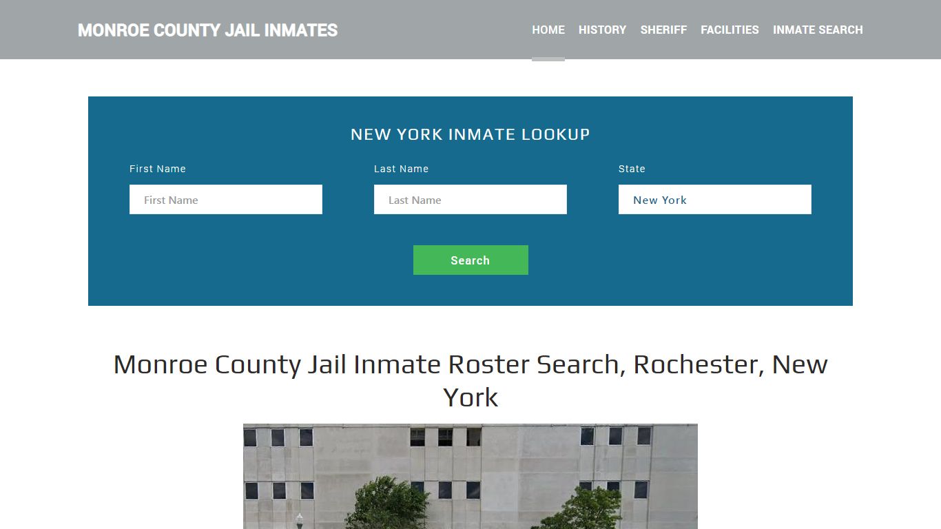 Monroe County Jail Inmate Roster Lookup, Rochester, NY